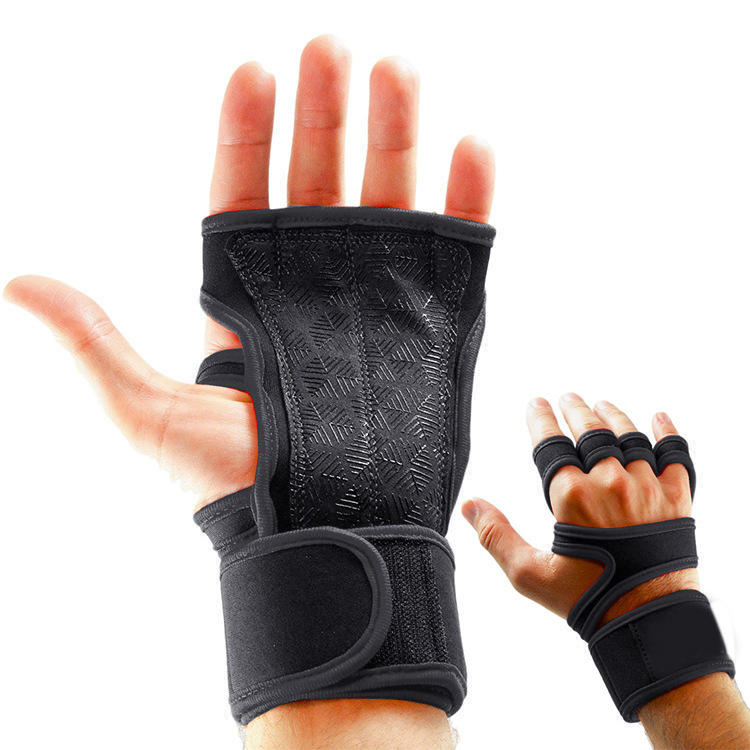 Half-Finger Training Gloves — Black