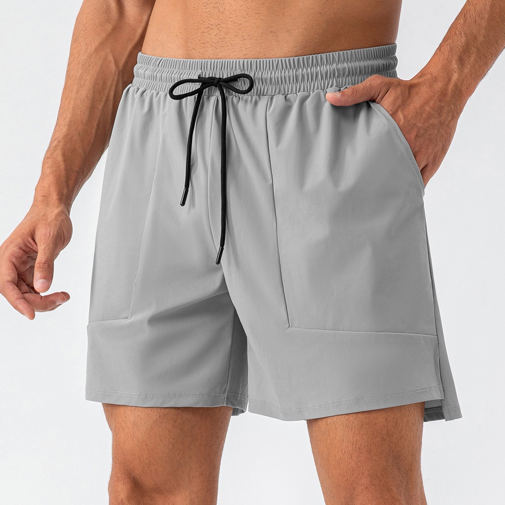 Quick-Dry Loose Training Shorts — Cloud Grey
