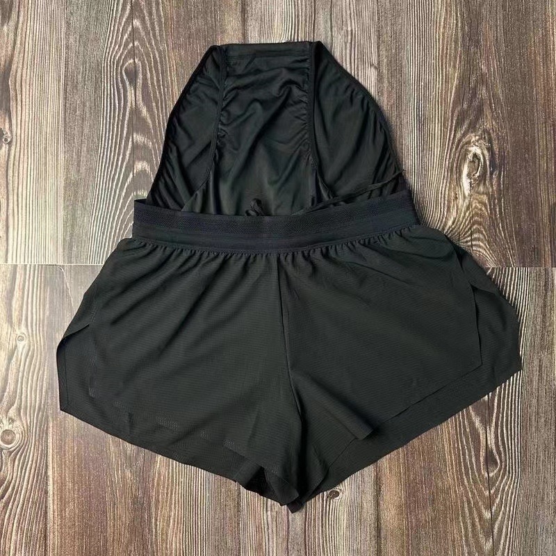 Quick-Dry Running Shorts — Black