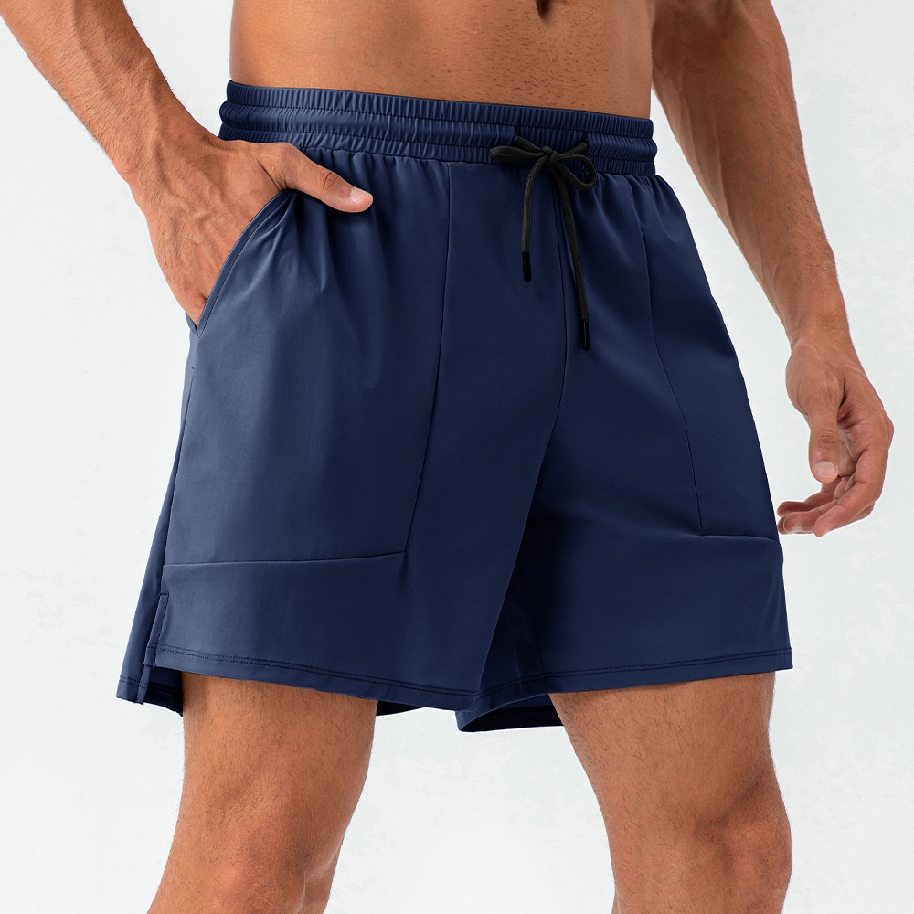 Quick-Dry Loose Training Shorts — Navy